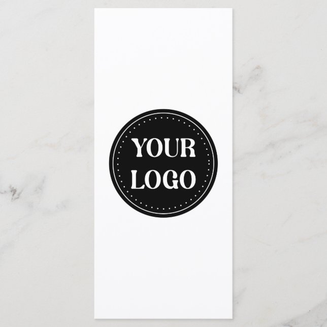 Sleek, contemporary, polished,& customisable menu (Front)