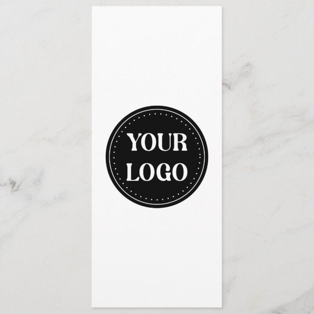 Sleek, contemporary, polished,& customisable menu (Front)