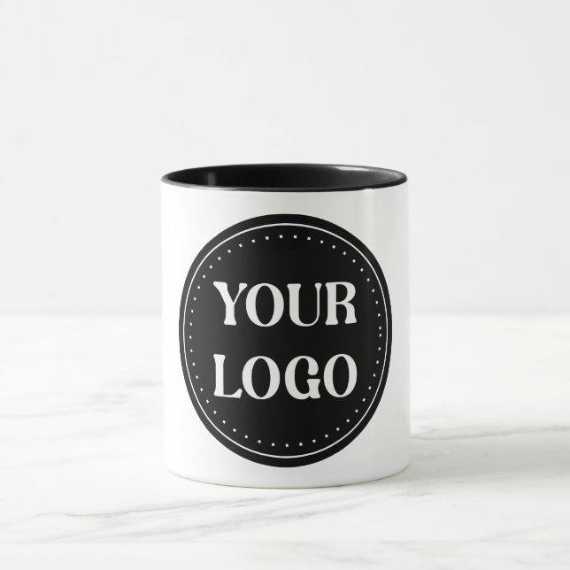 Sleek, contemporary, polished,& customisable mug (Center)