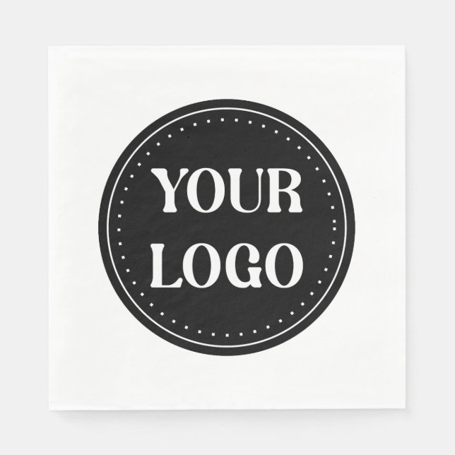 Sleek, contemporary, polished,& customisable napkin (Front)