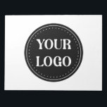 Sleek, contemporary, polished,& customisable notepad<br><div class="desc">EVERYONE CAN USE THIS DESIGN.You are free to add,  edit,  or resize the logo,  photo,  text,  and colours as you choose.Many thanks.</div>