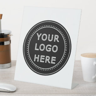 Sleek, contemporary, polished, & customisable. pedestal sign