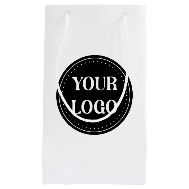 Sleek, contemporary, polished,& customisable small gift bag (Front)