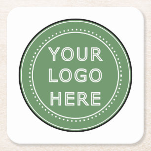 Sleek, contemporary, polished,& customisable. square paper coaster