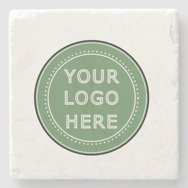 Sleek, contemporary, polished,& customisable. stone coaster (Front)