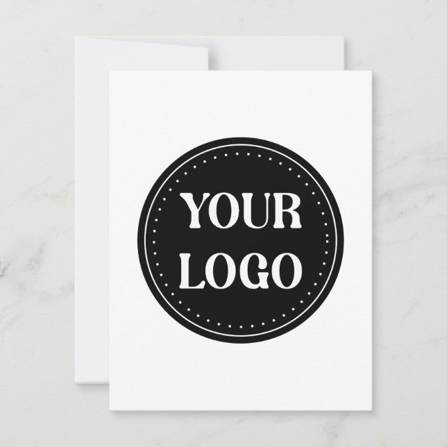 Sleek, contemporary, polished,& customisable thank you card (Front)