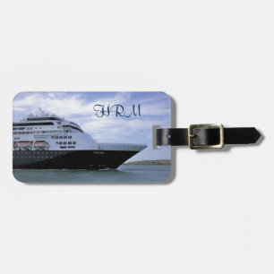 Sleek Cruise Ship Bow Personalised Luggage Tag