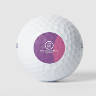 Sleek Custom Business Logo Personalised Swag Gift Golf Balls