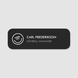 Sleek Custom Logo Staff Employee Business Name Tag