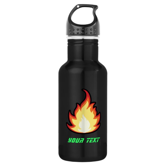 Sleek Fire Flame 532 Ml Water Bottle (Front)