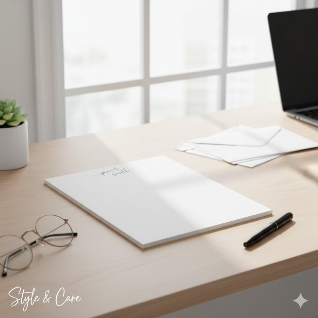 Sleek Formal Notepad Customised with Your Name (Sleek Formal Notepad Customized with Your Name)
