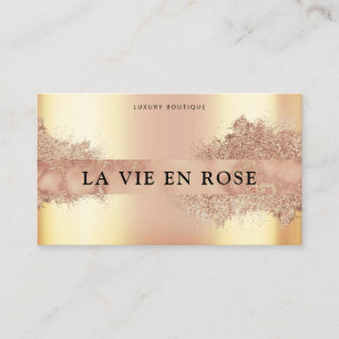 Sleek Gold Bronze Mobile Spray Tan Business Card