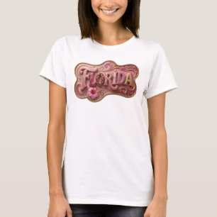 Sleek Gold FLORIDA Shirt Design