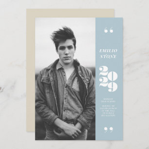 Sleek Grad Graduation Invitation