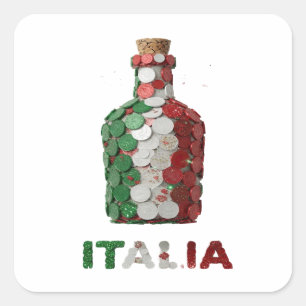 Sleek Green ITALIA Label Design