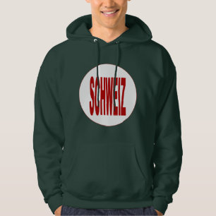 Sleek green sleeves for man SCHWEIZ Hoodie