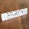 Sleek Grey White Marble Custom Desk Nameplate