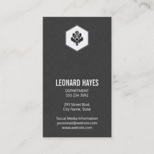 Sleek   Linen Business Card