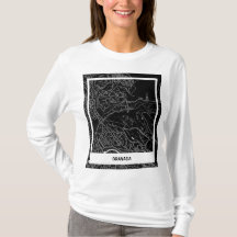 Sleek map map Grenada - Black-White