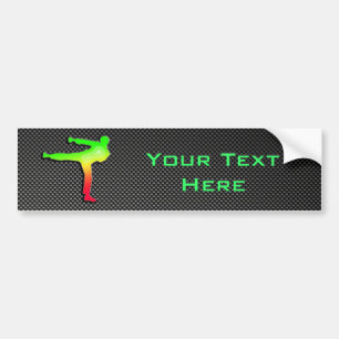 Sleek Martial Arts Bumper Sticker