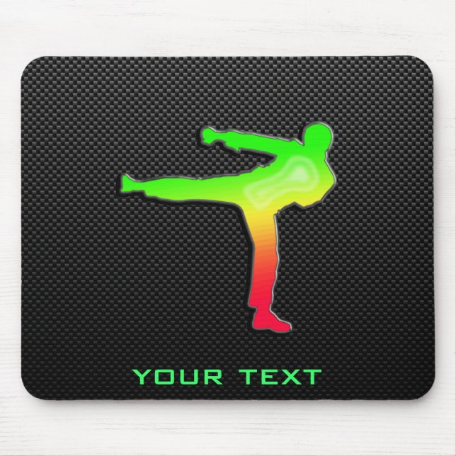 Sleek Martial Arts Mouse Mat (Front)