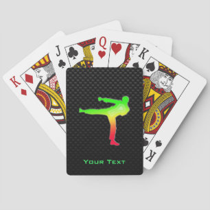 Sleek Martial Arts Playing Cards