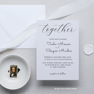 Sleek Minimalist Wedding Invitation Template