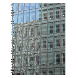 Sleek Modern Glass Skyscraper Architecture Notebook