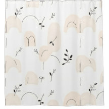 Sleek & Modern Minimalist Shower Curtain
