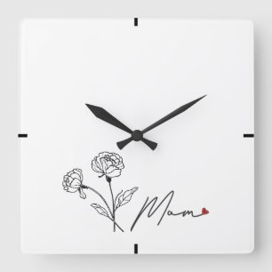 Sleek Modern Mothers Day Gift Wall Clock