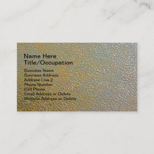 Sleek Modern Textured Metal   Gold Silver Pitted Business Card