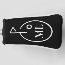 Sleek Monogram Golf Putter Cover