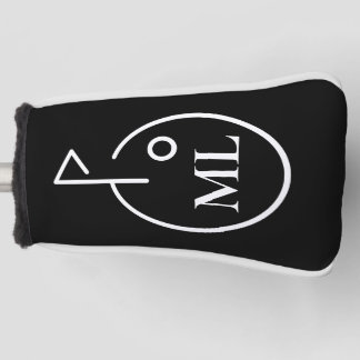 Sleek Monogram Golf Putter Cover