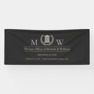 Sleek Monogramed Courthouse Banner