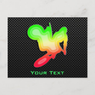 Sleek Motocross Whip Postcard