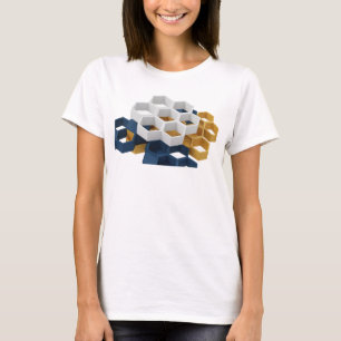 Sleek Navy ABSTRACT ART Graphic Tee