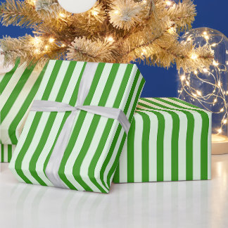 Sleek Olive Stripe for a Style Finish Gift Wrapping Paper
