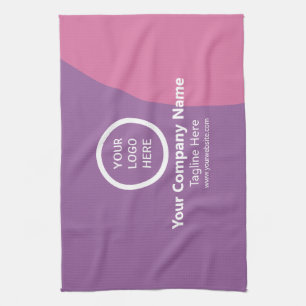 Sleek Personalised Branded Business Promotional  Tea Towel