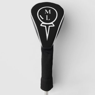 Sleek Personalised Monogram Golf Head Cover