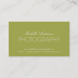 SLEEK PHOTOGRAPHER   PHOTOGRAPHY BUSINESS CARD
