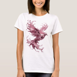 Sleek Pink ABSTRACT ART Wearable Art T-Shirt