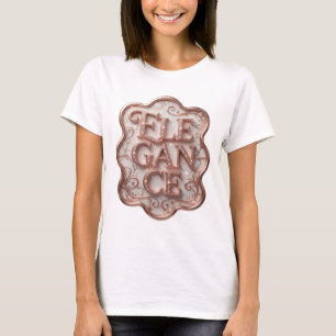 Sleek Pink ELEGANCE Wearable Art T-Shirt