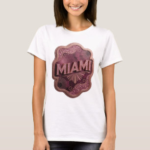 Sleek Pink MIAMI Shirt Design