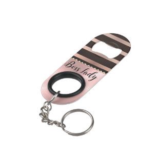 Sleek Pink Striped Boss Lady   