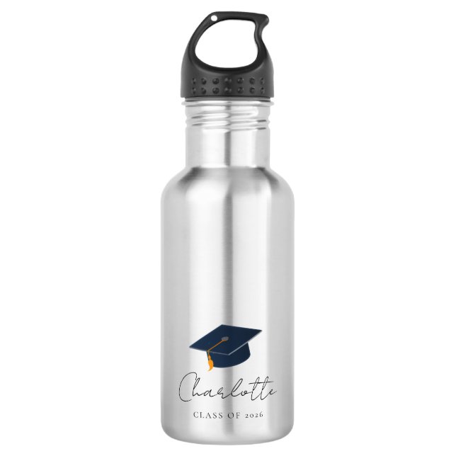 Sleek Professional Grad Hat Memento 710 Ml Water Bottle (Front)