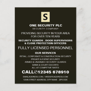 Sleek & Professional Security Personnel Advert Flyer
