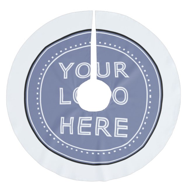 Sleek, Refined, & Personalised Binder Brushed Polyester Tree Skirt (Front)