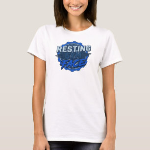 Sleek RESTING GYM FACE Wearable Art T-Shirt