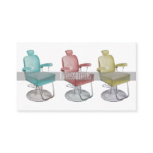 Sleek Retro Vintage Hair Stylist Business Cards