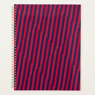 Sleek Royal Stripe Productivity Planner